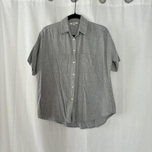 Shortsleeved Oversized Madewell Flannel Shirt